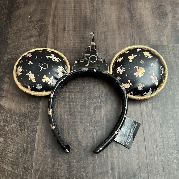 Walt Disney World 50th Anniversary Grand Finale Fireworks Minnie Ears Headband - Picture 1 of 3